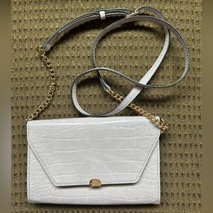 Nine West Purple Crocodile Shoulder Bag